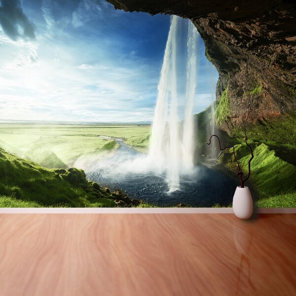 Carta da parati Cascata dell'islanda 104x70 cm