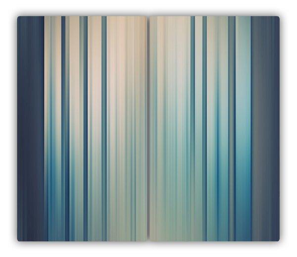 Tagliere in vetro Strisce blu 60x52 cm