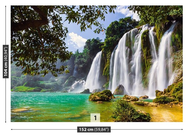 Carta da parati Bangioc Waterfall 104x70 cm