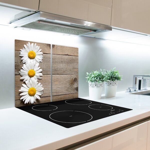 Tagliere in vetro temperato Daisy Wood 60x52 cm