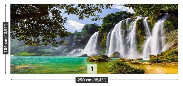 Carta da parati Bangioc Waterfall 104x70 cm