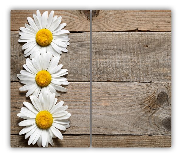 Tagliere in vetro temperato Daisy Wood 60x52 cm