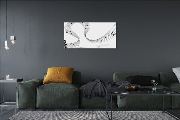 Quadro su tela Chiave di violino 100x50 cm