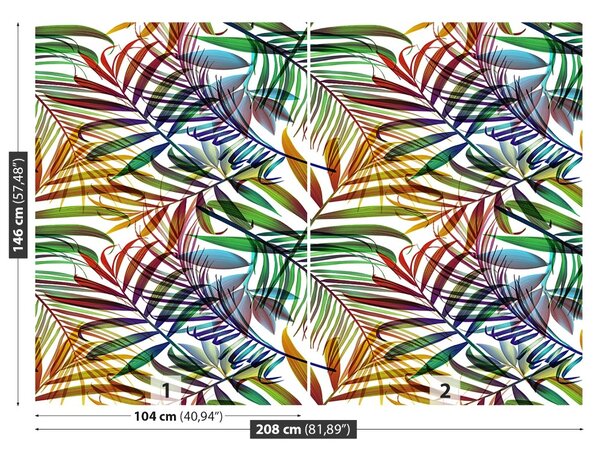 Carta da parati Foglie di palma 104x70 cm