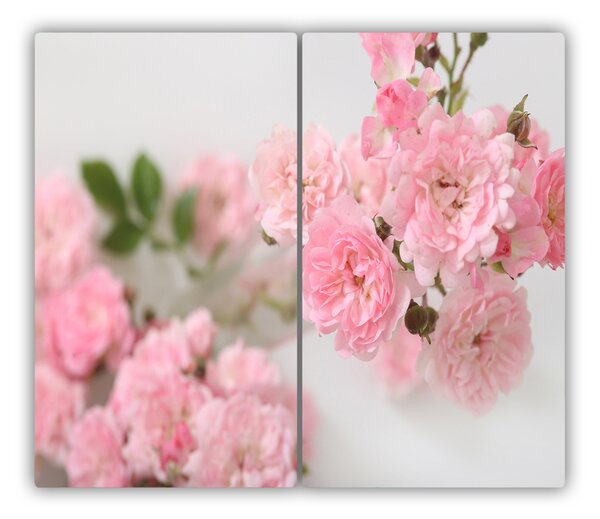 Tagliere in vetro Rose selvagge 60x52 cm