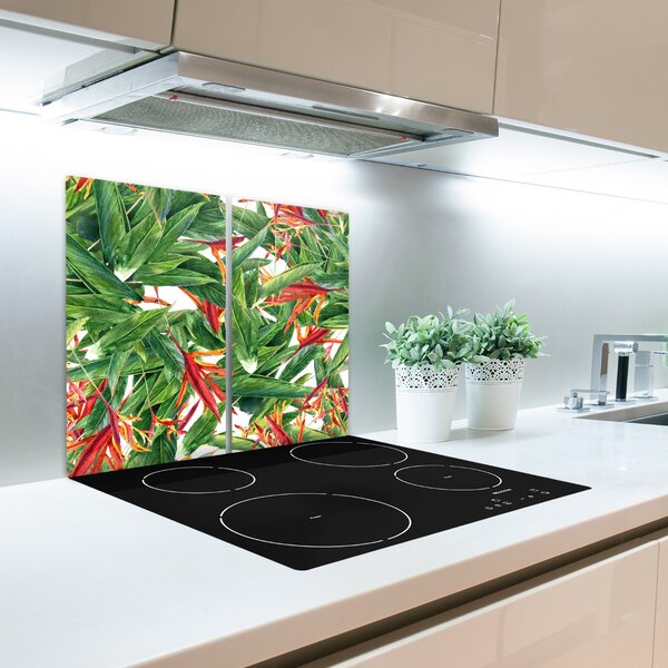 Tagliere in vetro Pattern floreale 60x52 cm