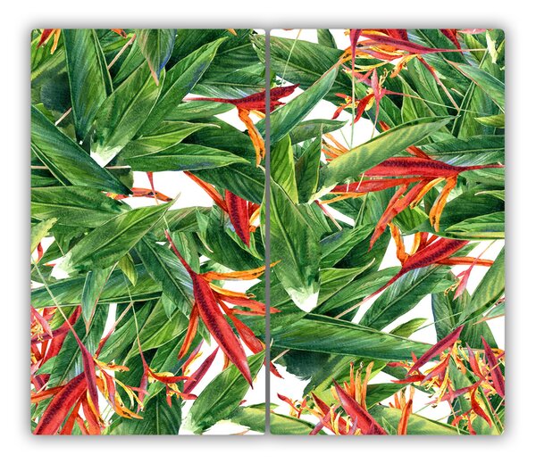 Tagliere in vetro Pattern floreale 60x52 cm