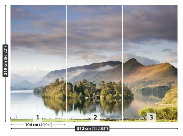 Carta da parati Lake Derwentwater 104x70 cm