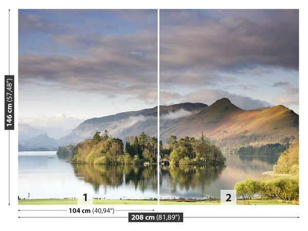 Carta da parati Lake Derwentwater 104x70 cm