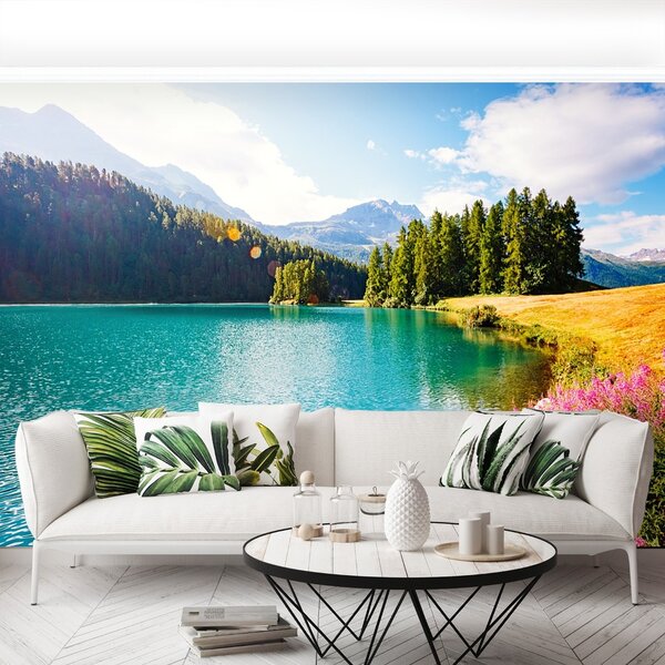 Carta da parati Alpi svizzere 104x70 cm