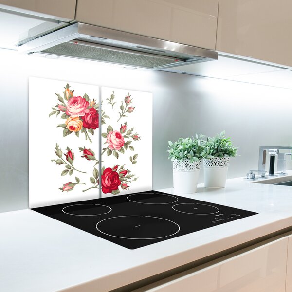 Tagliere in vetro Rose 60x52 cm