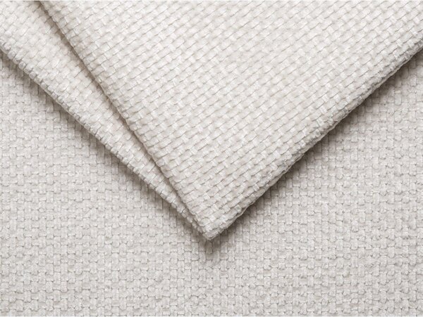 Divano angolare color crema (con penisola a destra/con chaise lounge) con rivestimento in ciniglia Lupine – Micadoni