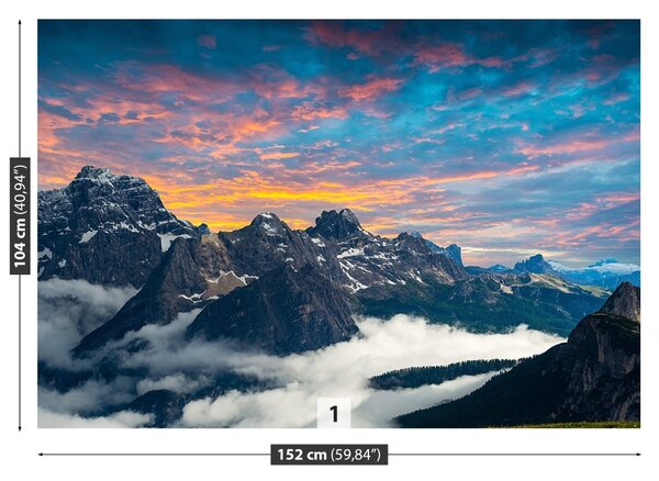 Carta da parati Dolomiti italiani 104x70 cm