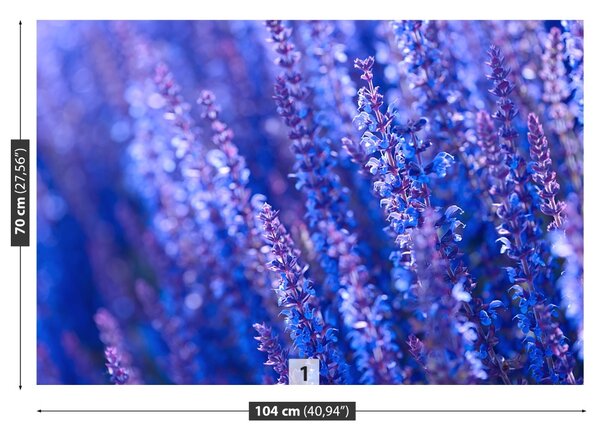 Carta da parati Fiori di lavanda 104x70 cm