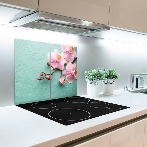 Tagliere in vetro Orchidea 60x52 cm