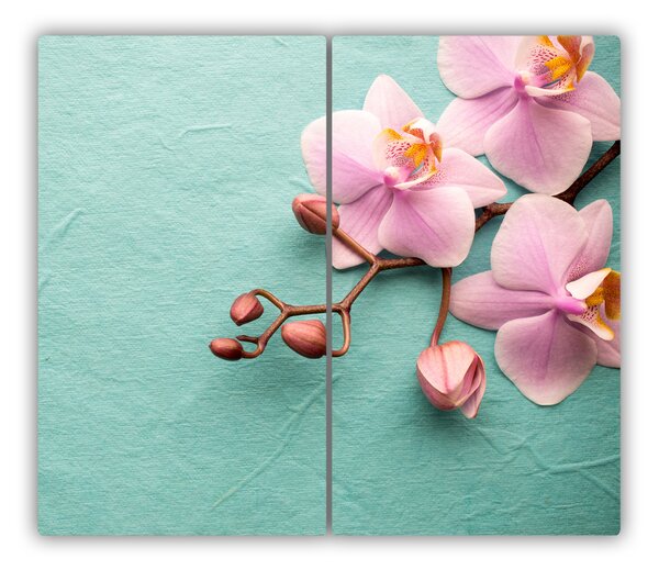 Tagliere in vetro Orchidea 60x52 cm