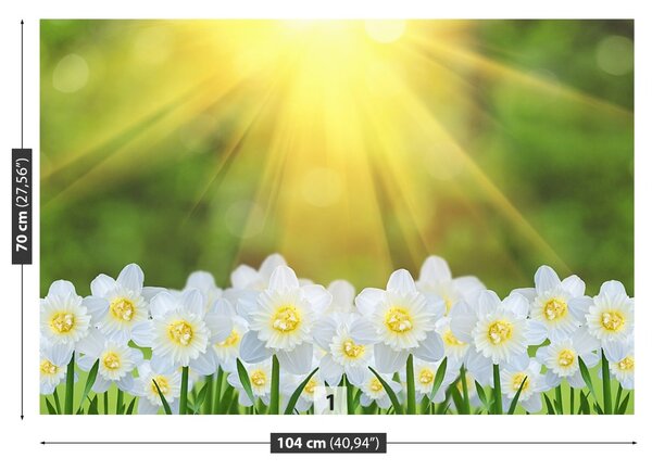 Carta da parati Narcissus White 104x70 cm
