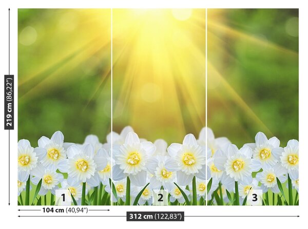 Carta da parati Narcissus White 104x70 cm