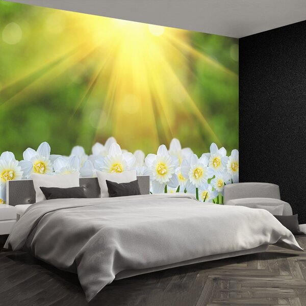 Carta da parati Narcissus White 104x70 cm