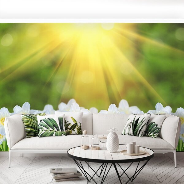 Carta da parati Narcissus White 104x70 cm