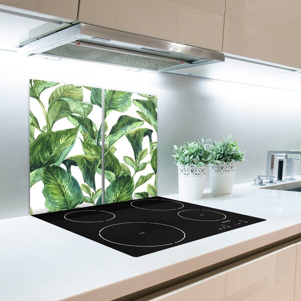 Tagliere in vetro Foglie 60x52 cm