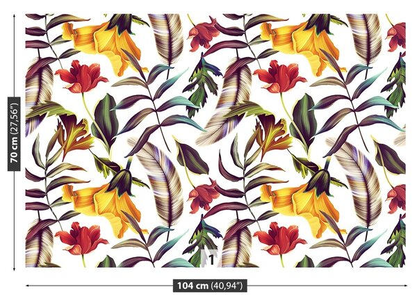 Carta da parati Piante tropicali 104x70 cm