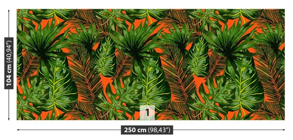Carta da parati Foglie tropicali 104x70 cm