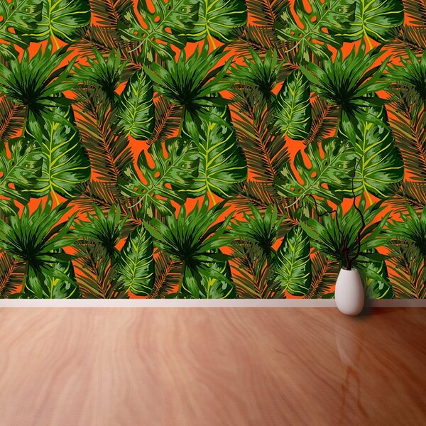Carta da parati Foglie tropicali 104x70 cm