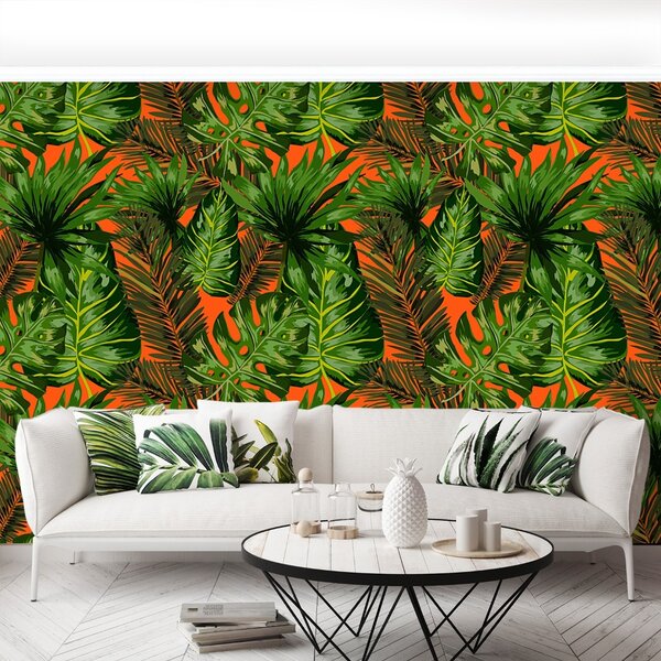 Carta da parati Foglie tropicali 104x70 cm