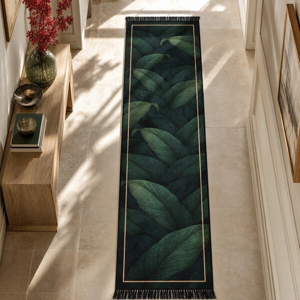 Passatoia color petrolio lavabile 80x200 cm Unique – Mila Home