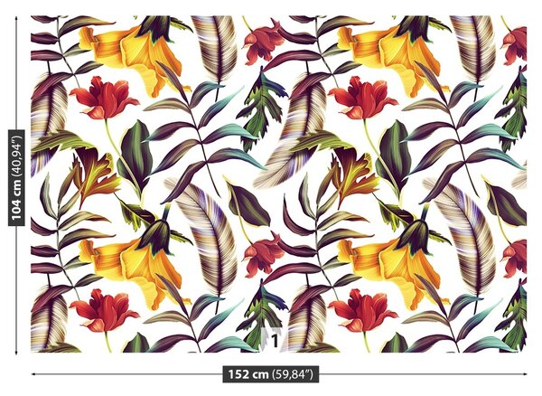 Carta da parati Piante tropicali 104x70 cm