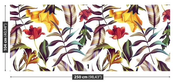 Carta da parati Piante tropicali 104x70 cm