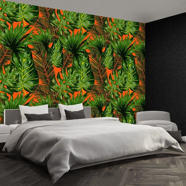 Carta da parati Foglie tropicali 104x70 cm