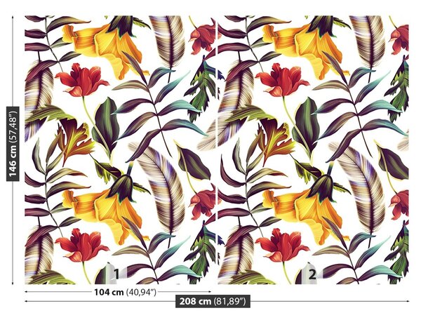 Carta da parati Piante tropicali 104x70 cm