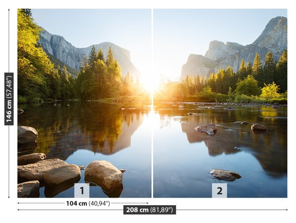 Carta da parati Sunrise Valley 104x70 cm