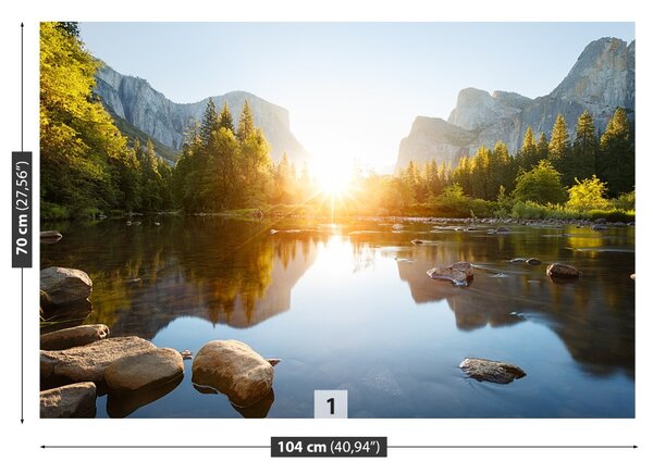 Carta da parati Sunrise Valley 104x70 cm