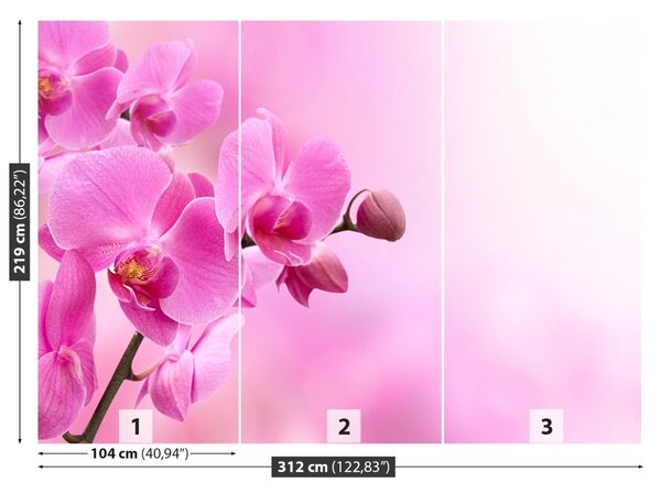 Carta da parati Orchidea rosa 104x70 cm