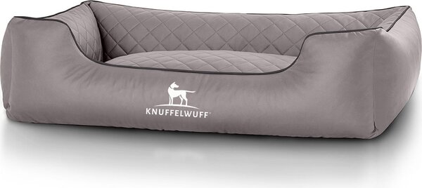 Letto per cani Milano in Pelle finta trapuntata XXL grigio