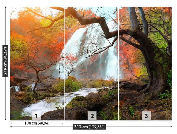 Carta da parati Thailandia cascata 104x70 cm