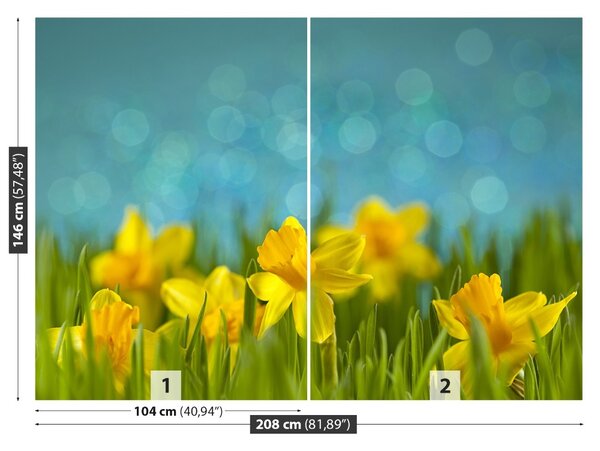 Carta da parati Narcisi 104x70 cm