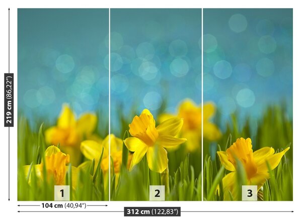 Carta da parati Narcisi 104x70 cm