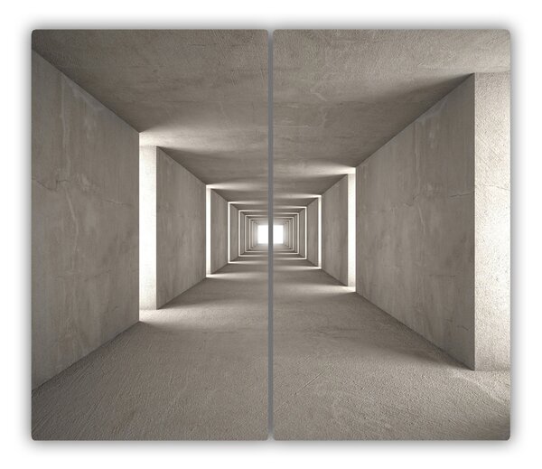 Tagliere in vetro Tunnel di cemento 60x52 cm