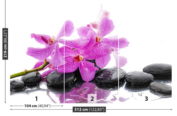 Carta da parati Orchidea rosa 104x70 cm