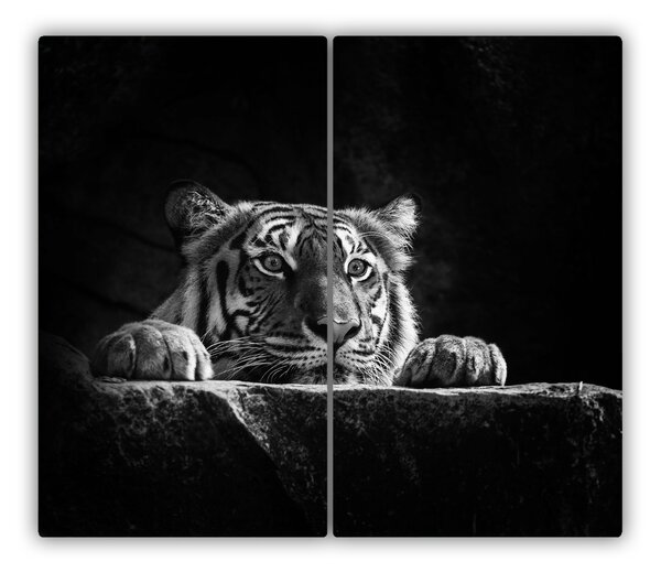 Tagliere in vetro temperato Tigre 60x52 cm