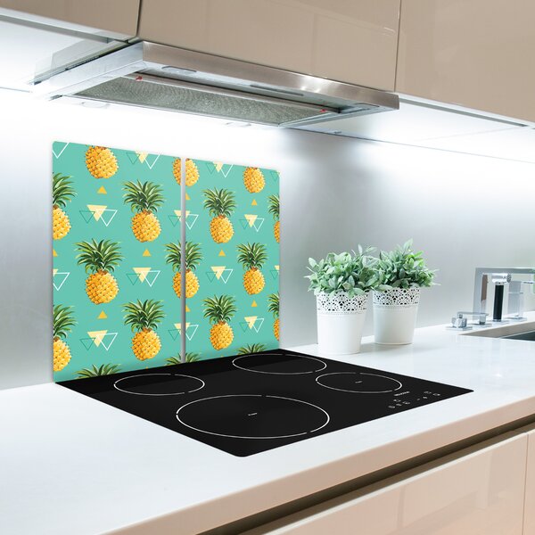 Tagliere in vetro Ananas 60x52 cm