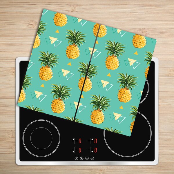 Tagliere in vetro Ananas 60x52 cm