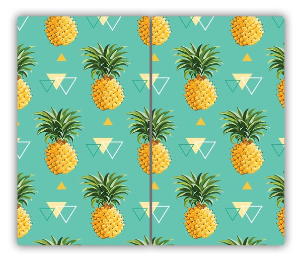 Tagliere in vetro Ananas 60x52 cm