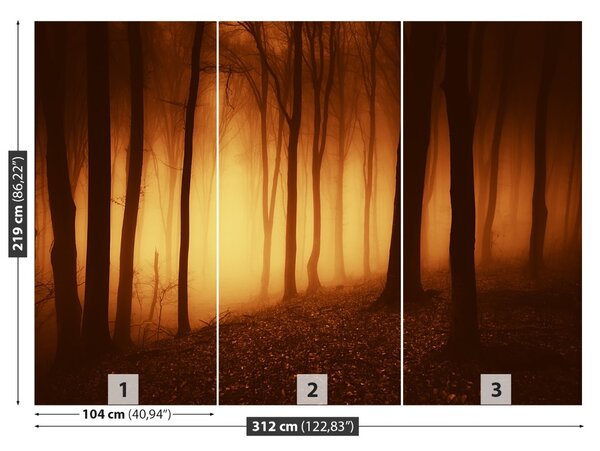 Carta da parati Foresta terribile 104x70 cm