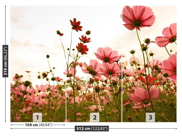 Carta da parati Fiori spaziali 104x70 cm