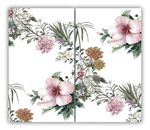 Tagliere in vetro Pattern floreale 60x52 cm